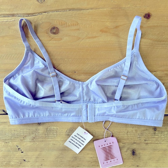 Savage X Fenty Lavender Glissenette Bralette Women’s Size XL - Picture 2 of 9